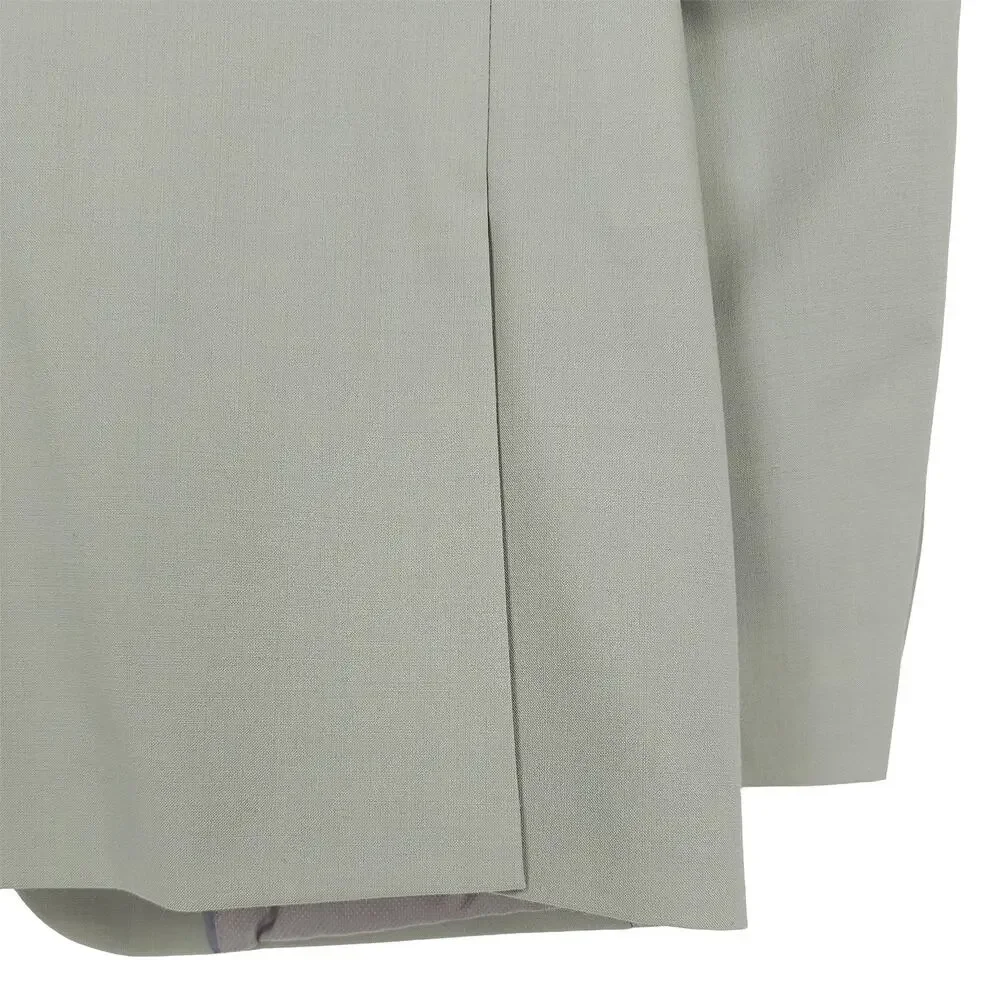 Bar III Mens Slim Fit Suit Jacket Blazer 42R Sage Green Solid Stretch Wool NWT